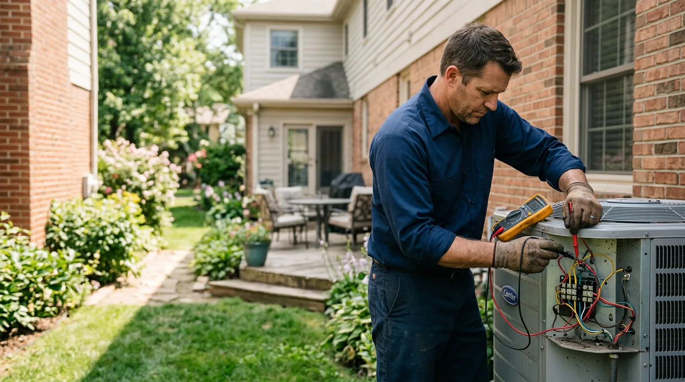 HVAC technician working near Hartland, WI